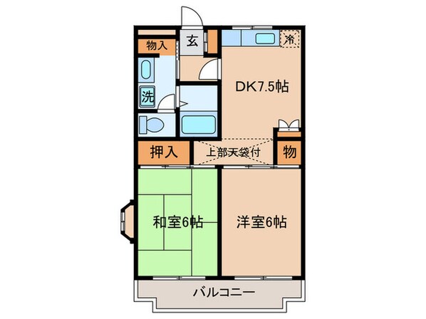 パルテ－ルミユキの物件間取画像